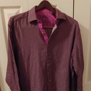 Robert Graham Mens Button Down shirt. Size L.